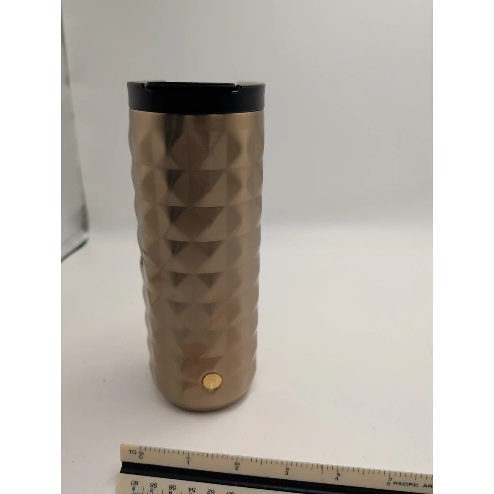 Starbucks 2018 Quilted Brushed Stainless Steel Tumbler 16 Oz